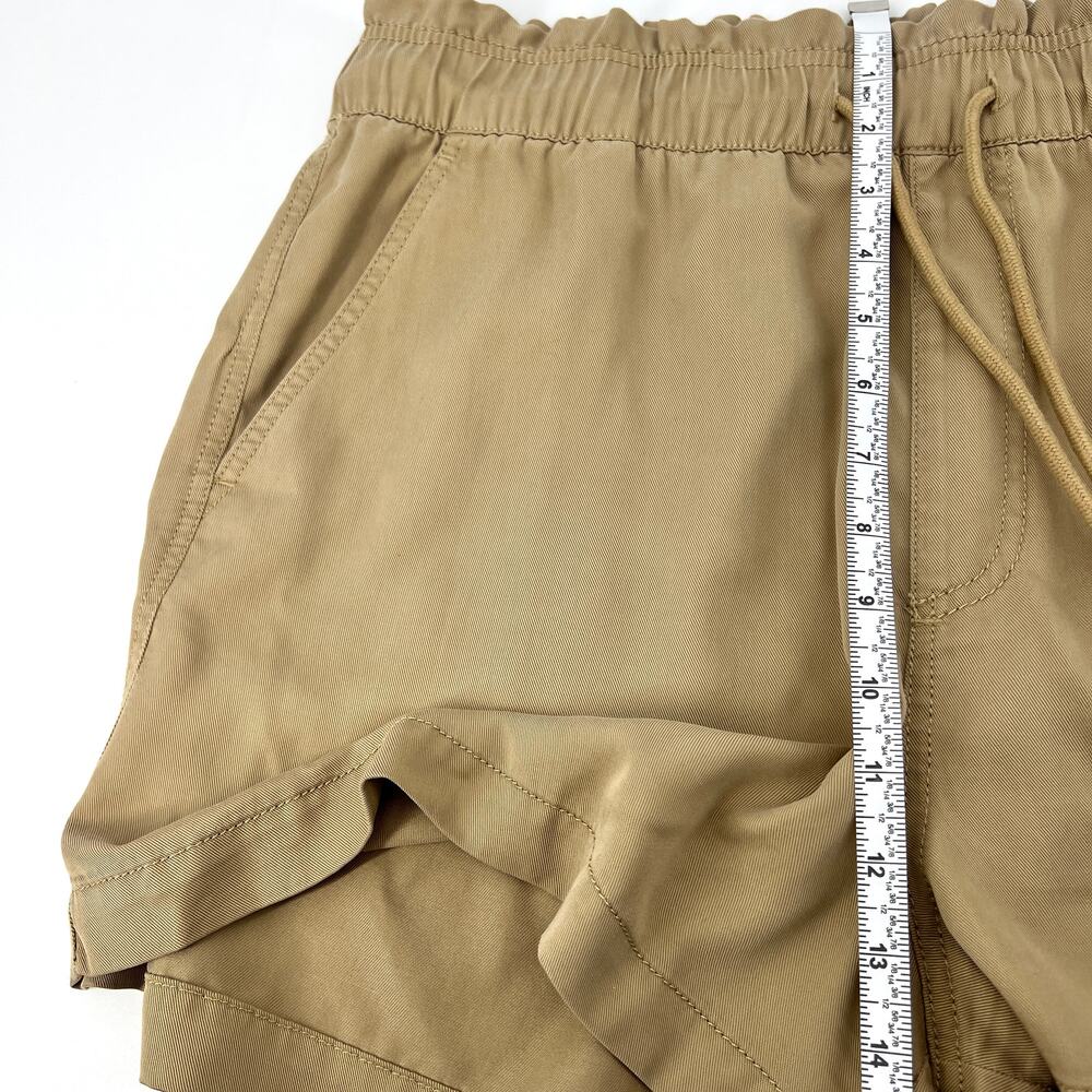 Loft Womens Emory Shorts Lyocell Fabric Tan Drawstring Waist Size XL - Picture 5 of 6